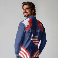 Personalized Happy Liberia Flag Day Long Sleeve Polo Shirt One Flag One People - Wonder Print Shop