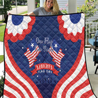 Happy Liberia Flag Day Quilt One Flag One People - Wonder Print Shop