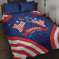 Happy Liberia Flag Day Quilt Bed Set One Flag One People - Wonder Print Shop
