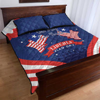 Happy Liberia Flag Day Quilt Bed Set One Flag One People - Wonder Print Shop