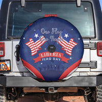 Happy Liberia Flag Day Spare Tire Cover One Flag One People - Wonder Print Shop