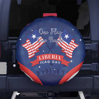 Happy Liberia Flag Day Spare Tire Cover One Flag One People - Wonder Print Shop