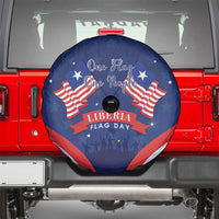 Happy Liberia Flag Day Spare Tire Cover One Flag One People - Wonder Print Shop