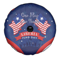Happy Liberia Flag Day Spare Tire Cover One Flag One People - Wonder Print Shop