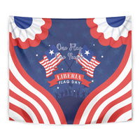 Happy Liberia Flag Day Tapestry One Flag One People - Wonder Print Shop