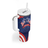 Personalized Happy Liberia Flag Day Tumbler With Handle One Flag One People - Wonder Print Shop
