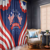 Happy Liberia Flag Day Window Curtain One Flag One People - Wonder Print Shop