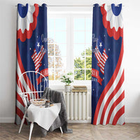 Happy Liberia Flag Day Window Curtain One Flag One People - Wonder Print Shop
