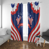 Happy Liberia Flag Day Window Curtain One Flag One People - Wonder Print Shop