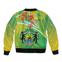 Personalized Gabon Independence Day Bomber Jacket Coat Of Arms With Map - Wonder Print Shop