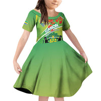 Personalized Gabon Independence Day Family Matching Off Shoulder Short Dress and Hawaiian Shirt Coat Of Arms With Map - Wonder Print Shop