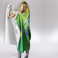 Gabon Independence Day Hooded Blanket Coat Of Arms With Map - Wonder Print Shop