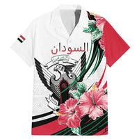 Personalized Sudan Family Matching Mermaid Dress and Hawaiian Shirt Sudanese Secretary Bird With Hibiscus - Wonder Print Shop