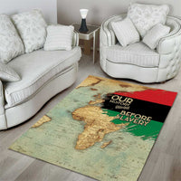 Pan African Flag Day Area Rug Our History Started Before Slavery - Wonder Print Shop