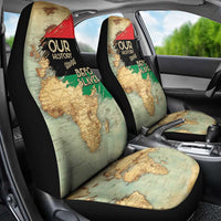 Pan African Flag Day Car Seat Cover Our History Started Before Slavery - Wonder Print Shop