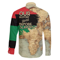 Pan African Flag Day Family Matching Off Shoulder Short Dress and Hawaiian Shirt Our History Started Before Slavery - Wonder Print Shop