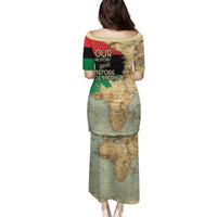 Pan African Flag Day Family Matching Puletasi and Hawaiian Shirt Our History Started Before Slavery - Wonder Print Shop