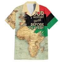 Pan African Flag Day Family Matching Summer Maxi Dress and Hawaiian Shirt Our History Started Before Slavery - Wonder Print Shop