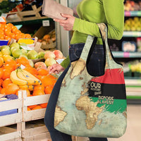 Pan African Flag Day Grocery Bag Our History Started Before Slavery - Wonder Print Shop