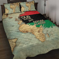 Pan African Flag Day Quilt Bed Set Our History Started Before Slavery - Wonder Print Shop