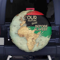 Pan African Flag Day Spare Tire Cover Our History Started Before Slavery - Wonder Print Shop