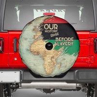 Pan African Flag Day Spare Tire Cover Our History Started Before Slavery - Wonder Print Shop