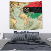 Pan African Flag Day Tapestry Our History Started Before Slavery - Wonder Print Shop