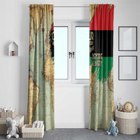 Pan African Flag Day Window Curtain Our History Started Before Slavery - Wonder Print Shop