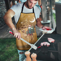 Morocco Christmas in Sahara Apron Black Santa Riding Camel - Wonder Print Shop