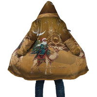 Morocco Christmas in Sahara Cloak Black Santa Riding Camel - Wonder Print Shop