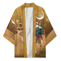 Morocco Christmas in Sahara Kimono Black Santa Riding Camel - Wonder Print Shop