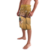 Morocco Christmas in Sahara Lavalava Black Santa Riding Camel - Wonder Print Shop