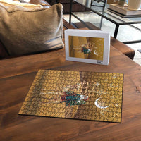 Morocco Christmas in Sahara Puzzle Black Santa Riding Camel - Wonder Print Shop