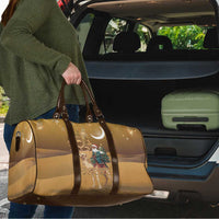 Morocco Christmas in Sahara Travel Bag Black Santa Riding Camel - Wonder Print Shop