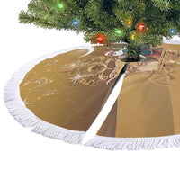Morocco Christmas in Sahara Tree Skirt Black Santa Riding Camel - Wonder Print Shop