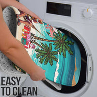 Liberia Christmas Bathroom Set Santa Chill on Tropical Beach - Wonder Print Shop