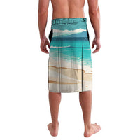 Liberia Christmas Lavalava Santa Chill on Tropical Beach - Wonder Print Shop