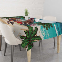 Liberia Christmas Tablecloth Santa Chill on Tropical Beach - Wonder Print Shop