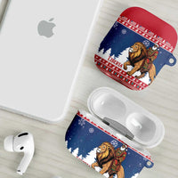 Liberia Christmas AirPods Case Black Santa Riding Lion - Merry Christmas - Wonder Print Shop