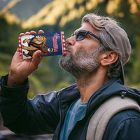 Personalized Liberia Christmas 4 in 1 Can Cooler Tumbler Black Santa Riding Lion - Merry Christmas - Wonder Print Shop