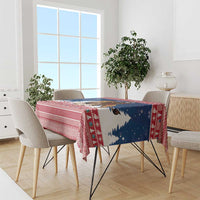 Liberia Christmas Tablecloth Black Santa Riding Lion - Merry Christmas - Wonder Print Shop