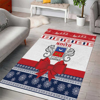 Mayotte Christmas Area Rug Joyeux Noel - Wonder Print Shop