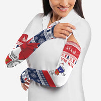 Personalized Mayotte Christmas Arm Sleeves Joyeux Noel - Wonder Print Shop