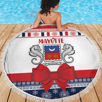 Mayotte Christmas Beach Blanket Joyeux Noel - Wonder Print Shop