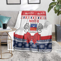 Mayotte Christmas Blanket Joyeux Noel - Wonder Print Shop