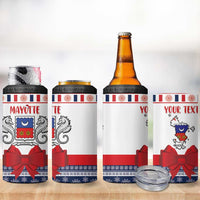 Personalized Mayotte Christmas 4 in 1 Can Cooler Tumbler Joyeux Noel - Wonder Print Shop
