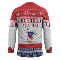Personalized Mayotte Christmas Hockey Jersey Joyeux Noel - Wonder Print Shop