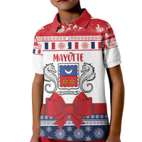 Personalized Mayotte Christmas Kid Polo Shirt Joyeux Noel - Wonder Print Shop