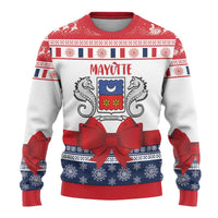 Personalized Mayotte Christmas Ugly Christmas Sweater Joyeux Noel - Wonder Print Shop