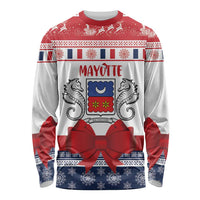 Personalized Mayotte Christmas Long Sleeve Shirt Joyeux Noel - Wonder Print Shop